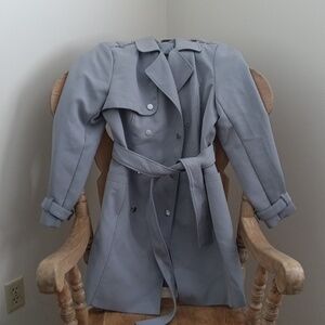 Kenneth Cole Light Gray Pea Coat